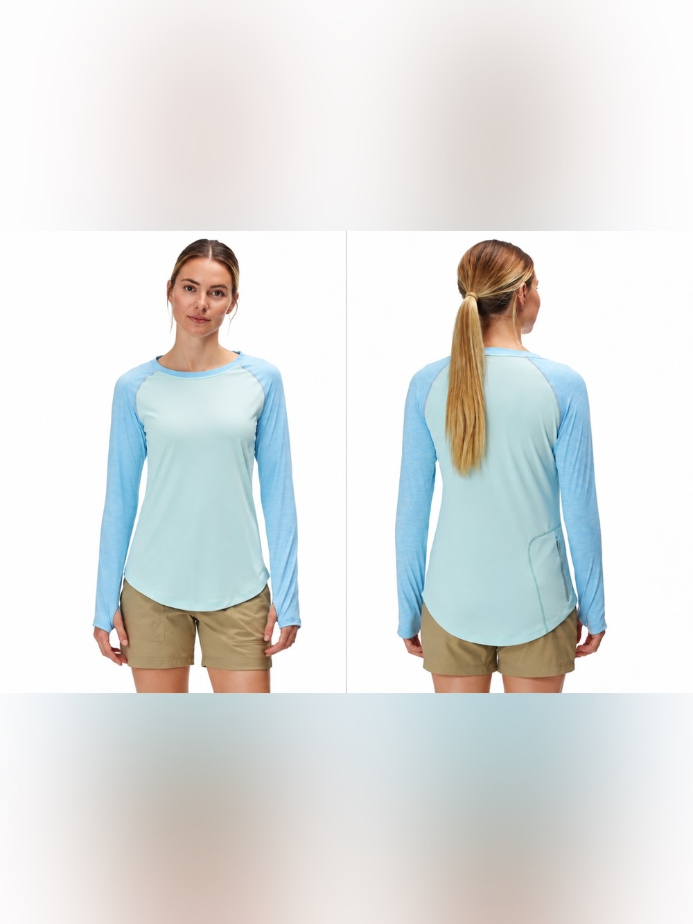 Patagonia Capilene Cool Daily Long Sleeve Shirt Blue Gray Women’s Small